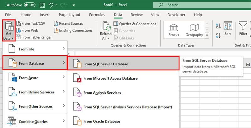 Hướng dẫn cách kết nối SQL với Excel để lấy dữ liệu 